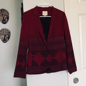 Urban Outfitters Silence + Noise Red/Black Blazer